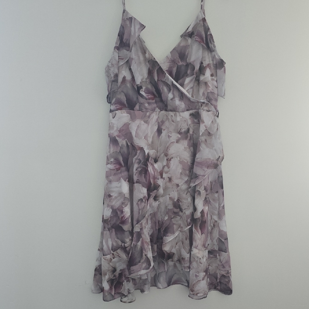 Vintage Le Chateau Floral Wrap Dress